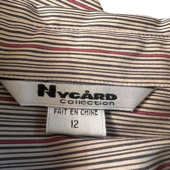NWT! Nygard collection strip button down shirt - Picture 3 of 8